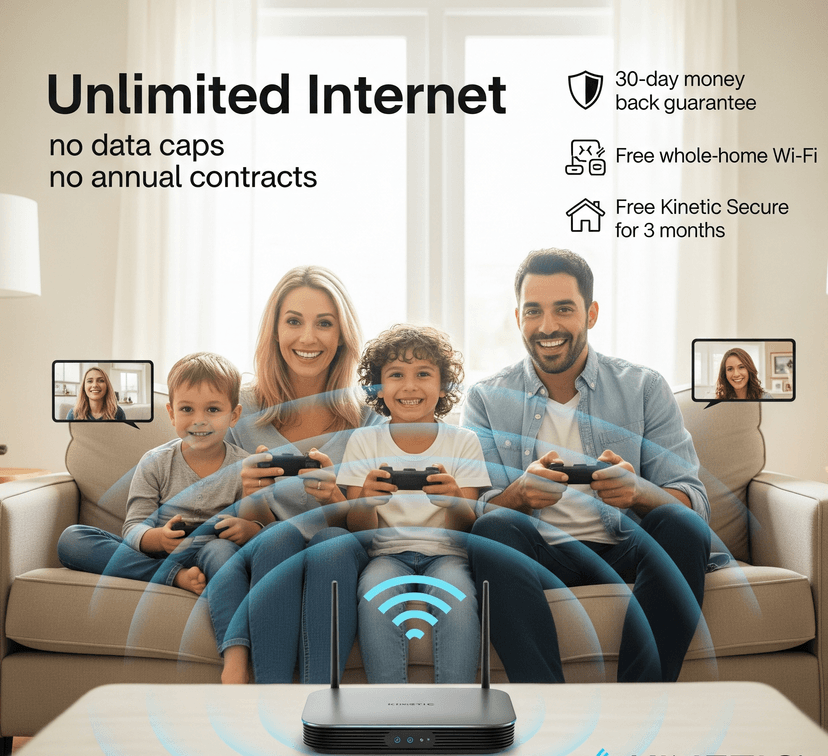 Connected world illustration
